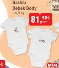 BABYCO BASKILI BEBEK BODY BABYCO BASKILI BEBEK BODY